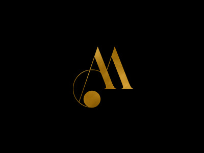Symbol M colors consulting gold identity logo m monogram simple symbol