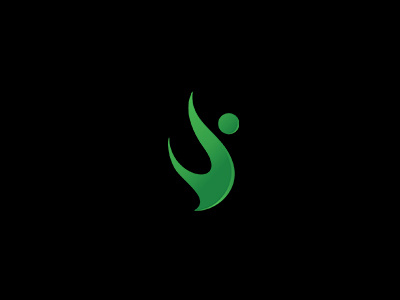 Silhouette brand colors gradient green identity logo people sale silhouette symbol