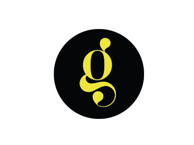 Symbol g alphabet black g letter symbol typography yellow