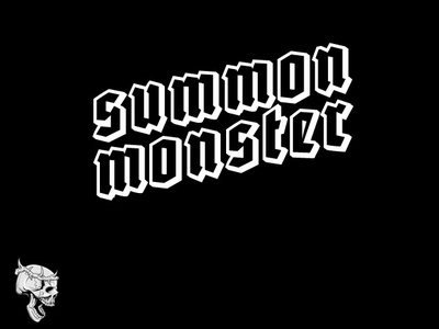Summon Monster (Band Logo) alternativerock godspeed logo punkrock typography