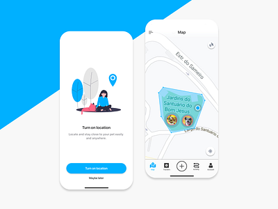 Daily UI #020 - Location Tracker challenge clean daily dailyui design location location app location tracker pets safety safety pin ui ux
