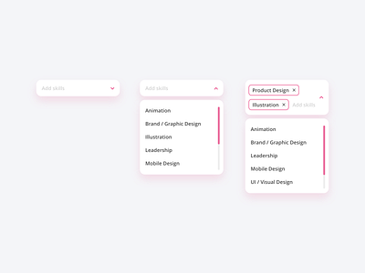 Daily UI #027 - Dropdown challenge clean daily dailyui design dropdown skills ui ux
