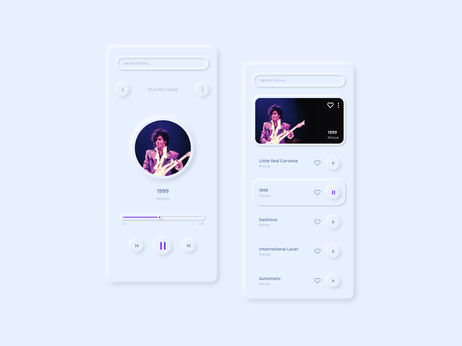 MP3 Player - Soft UI Neumorphism by Moisés Paiva on Dribbble
