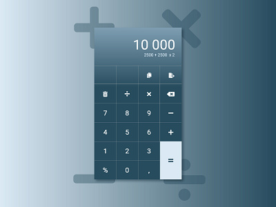 Daily UI #004 - Calculator 004 calculator calculator ui challenge clean daily dailyui design ui ux