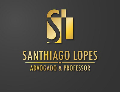 SANTHIAGO LOPES ADVOGADO E PROFESSOR in colors branding design graphic design graphic design logo graphicdesign logo logo design logodesign logotype