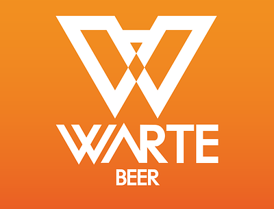 WARTE BEER in color branding design graphic design graphic design logo graphicdesign logo logo design logodesign logotype