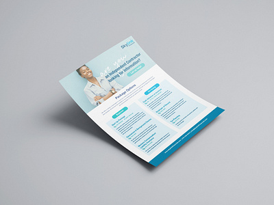 Skylink Financial Handout flyer design