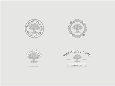 Grove Cafe Marks branding design