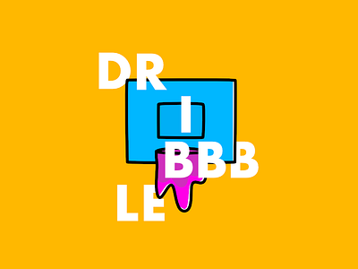 Hello Dribbble! bright colorful debut fun illustration