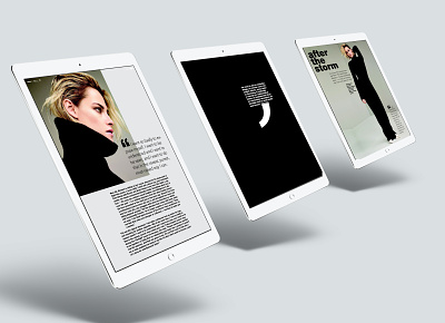 Digital magazine design digital magazine digital typography fashion grid layout ui