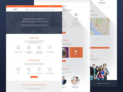 Company site concept company interface site ui ux web web design