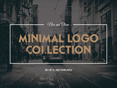 Minimal Logo Collection badge classic clean insignia label logo minmal retro template vintage