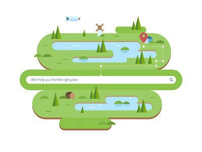 UI challenge - Search #022 dailyui earth icons land landscape location nature search uichallenge vector