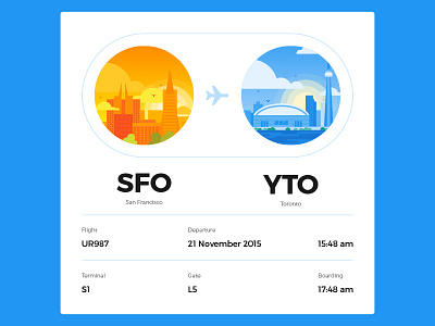 UI challenge - Boarding pass #024