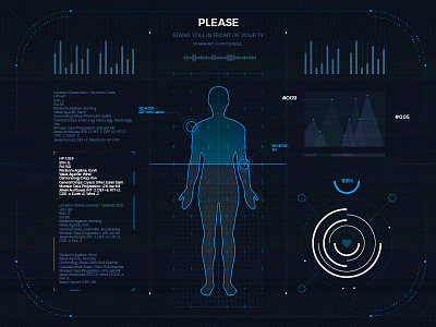 UI challenge - TV app #025 025 app dailyui digital future hud infographics inteface screen stats tv uichallange