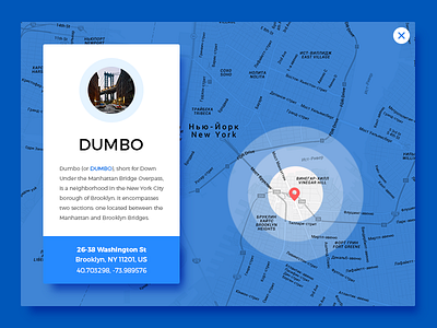 UI challenge - Map #029 city dailyui info location map tour ui uichallenge ux