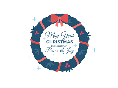 Christmas Wreath 2016 christmas icon illustration new year vector wreath x mas