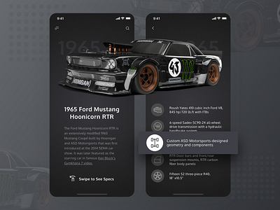 Drift Cars App | Mobile UI/UX Design app car clean dark ui drift home interaction ios minimalist mobile sketch skynick sports stats team trendy typography ui uiuxdesign ux