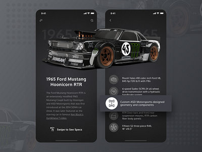 Drift Cars App | Mobile UI/UX Design