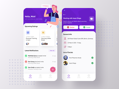 Meeting App | Mobile UI/UX Design