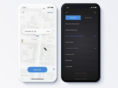 Taxi App Mobile UI/UX Design