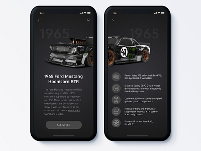 Drift Cars App | Mobile UI/UX Design app cars clean dark design drift flat gps ios minimalist navigation race race car race track sky spec tracking app trend ui ux