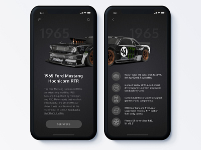 Drift Cars App | Mobile UI/UX Design