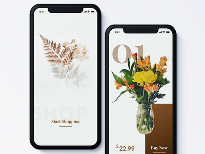 Handmade Flowers Ecommerce App | Mobile UI/UX Design