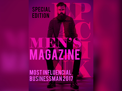 Men’s Magazine Cover/ Fashion Flyer Idea
