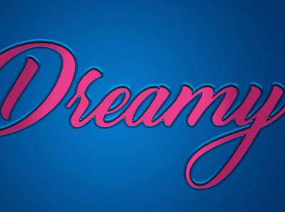 Dreamy-Typographic 3D text effect 3d effect design graphic design photoshop photoshop art text effect text effects typography