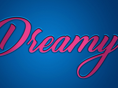 Dreamy-Typographic 3D text effect