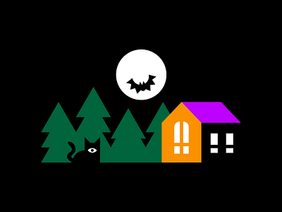 Halloweek Illustration #1 geometric geometric illustration halloween illustration