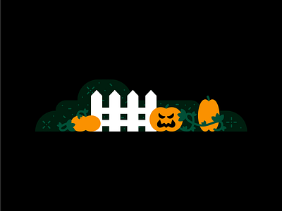 Halloweek Illustration #2 garden geometric geometric illustration halloween illustration pumpkin pumpkins