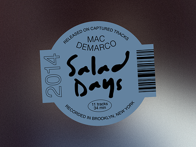 Salad Days - Record Labels #001