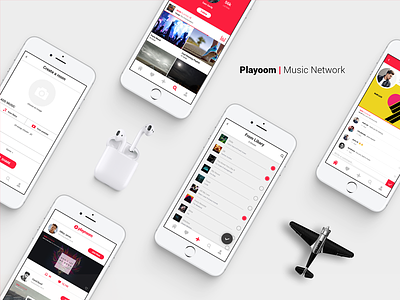 Playroom | Musical Network app design interface uiux
