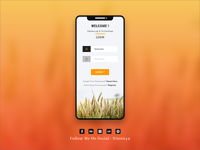 Login for Agriculture App