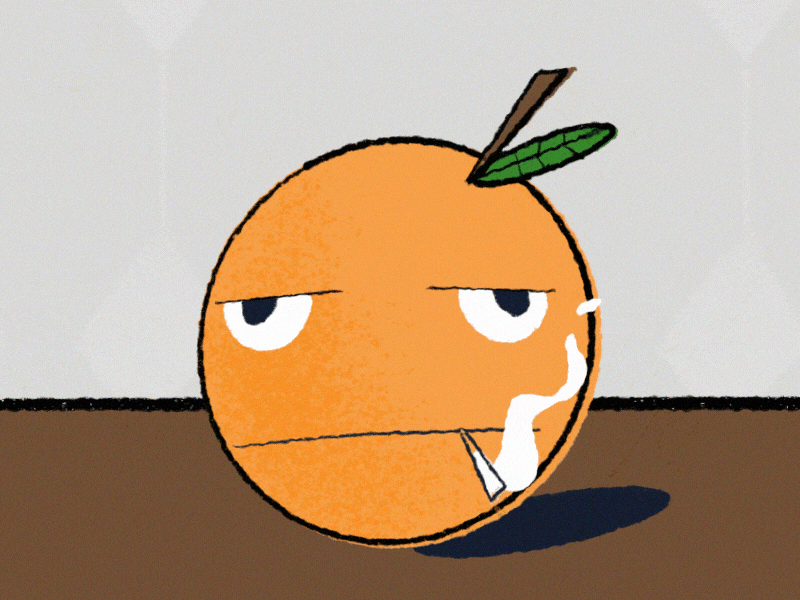 No smoking after effects design illustration illustrator mograph nosmoking orange outline procreate toon