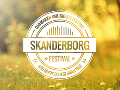 Ongoing work with logo for Skanderborg Festival(School project) logo