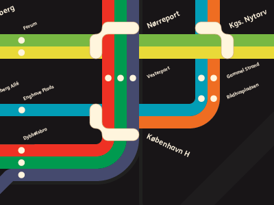 Copenhagen metro map 2018 map metro poster