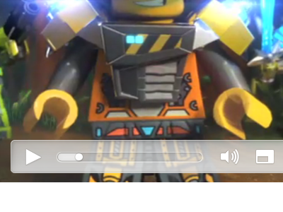 User interface for MoviePlayer on LEGO.com