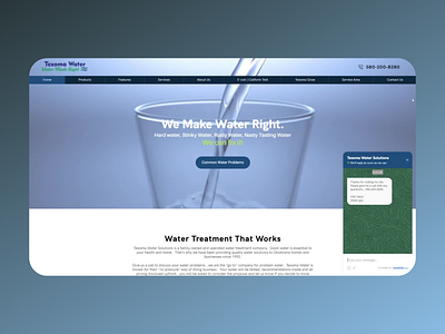 Texoma Water Solutions design website wix