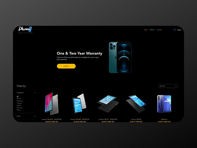 eCommerce WIX Template design website wix