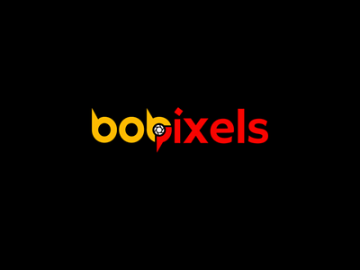 Logo Design - Bobpixels graphic design logo photography shutter wordmark