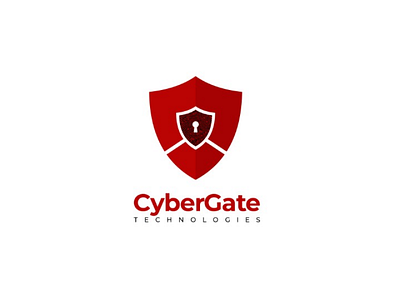 Logo Design - CyberGate Technologies biometrics branding cyber cybersecurity fingerprint graphic design hacking icon lock logo logo design mark security logo shield