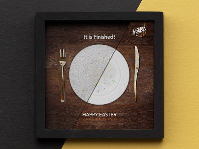 It is Finished - Easter Ad design. easter eflyer flyer graphic design restaurant