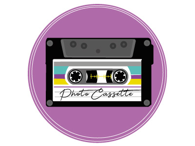Logo Photo Cassette cassette color foto fotografia photo vida vintage