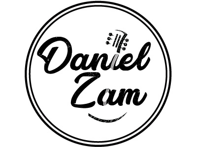 Logo Daniel Zam branding guitarra marca musical musico perfil personal