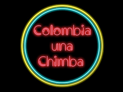 Neon Colombia colombia grafico letreto letter mensaje neon tricolor