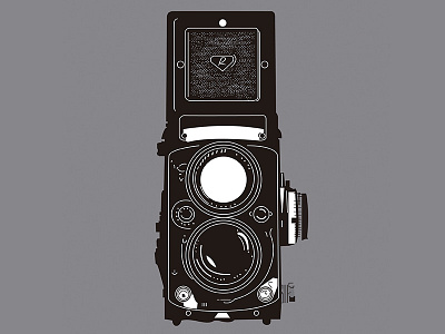 Camara Rolleiflex Ilustración