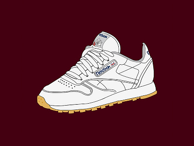 Reebok Classic calzado diseño formas ilustracion marca moda